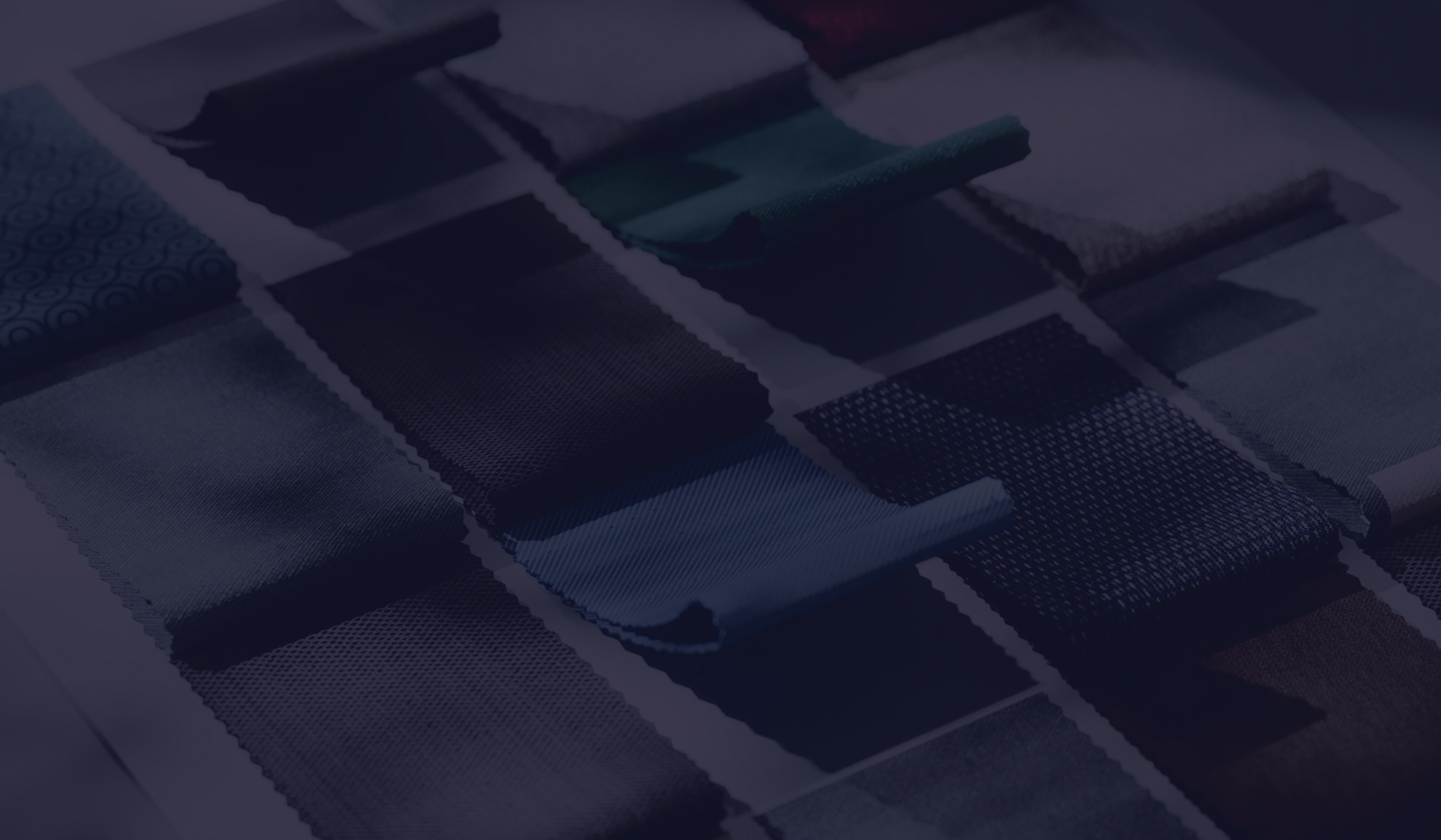 Stoffmuster mit blauer &Uuml;berlagerung