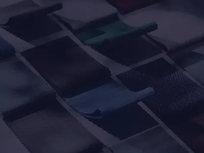 Stoffmuster mit blauer Überlagerung